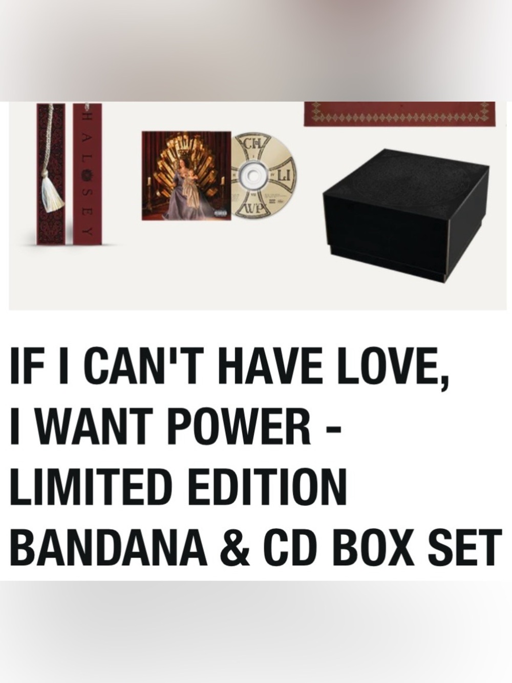 NEW LE Halsey CD Box Set Etched Box / CD/ Bookmark & Poster! 🆓 Shipping!